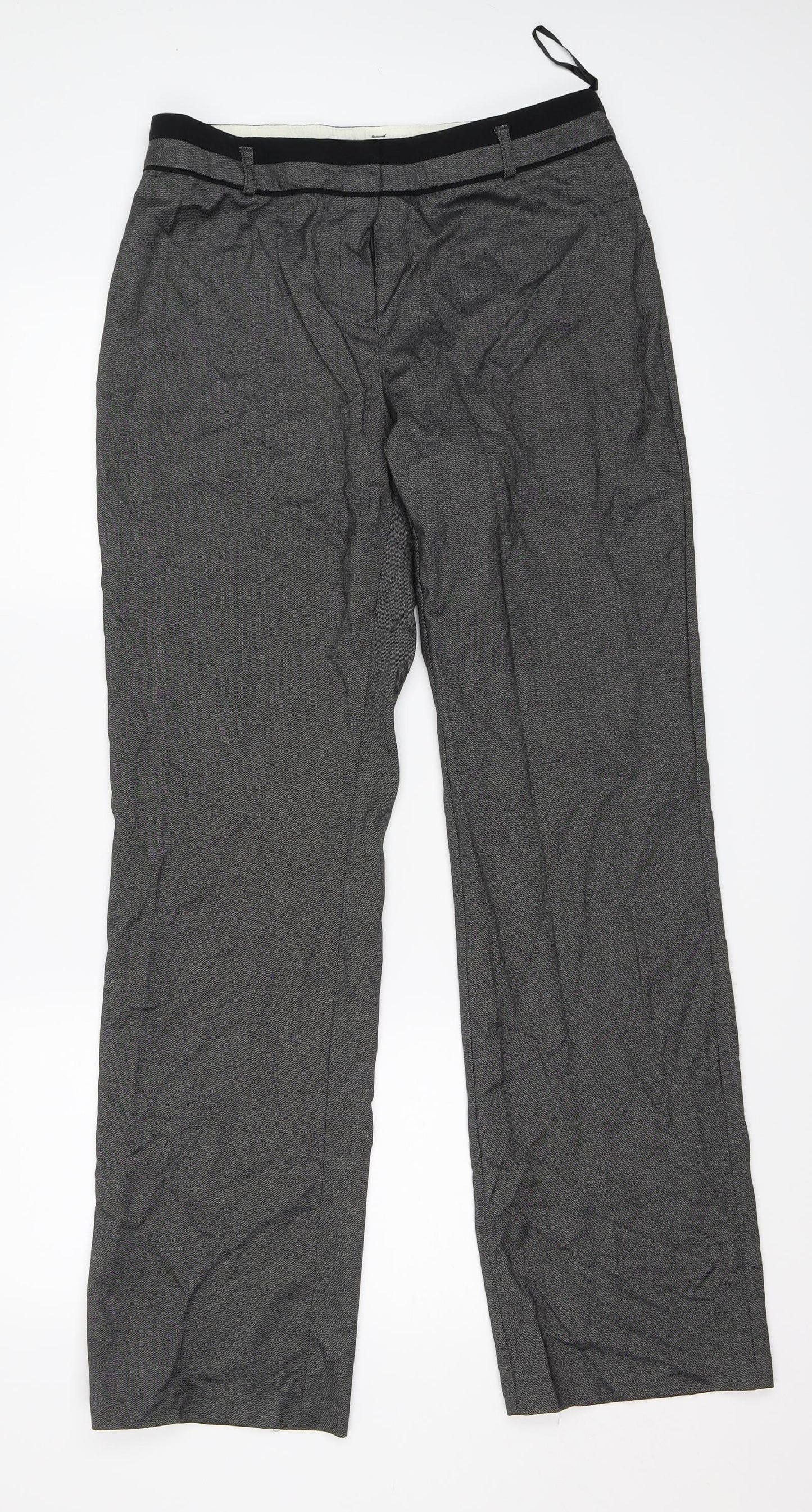 Marks and Spencer Womens Grey   Trousers  Size 12 L33 in