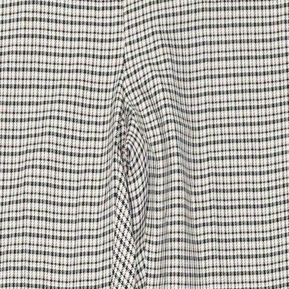 Papaya Womens Ivory Houndstooth  Capri Trousers Size 8 L27.5 in