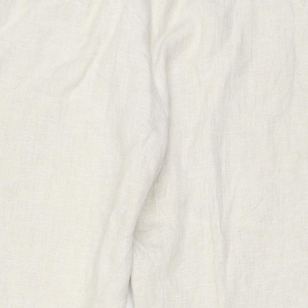 Austin Reed Womens Beige   Cropped Trousers Size 18 L24.5 in