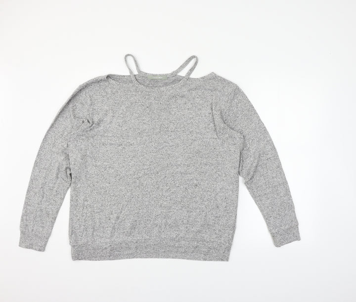COIN 1804 Womens Grey   Pullover Jumper Size L