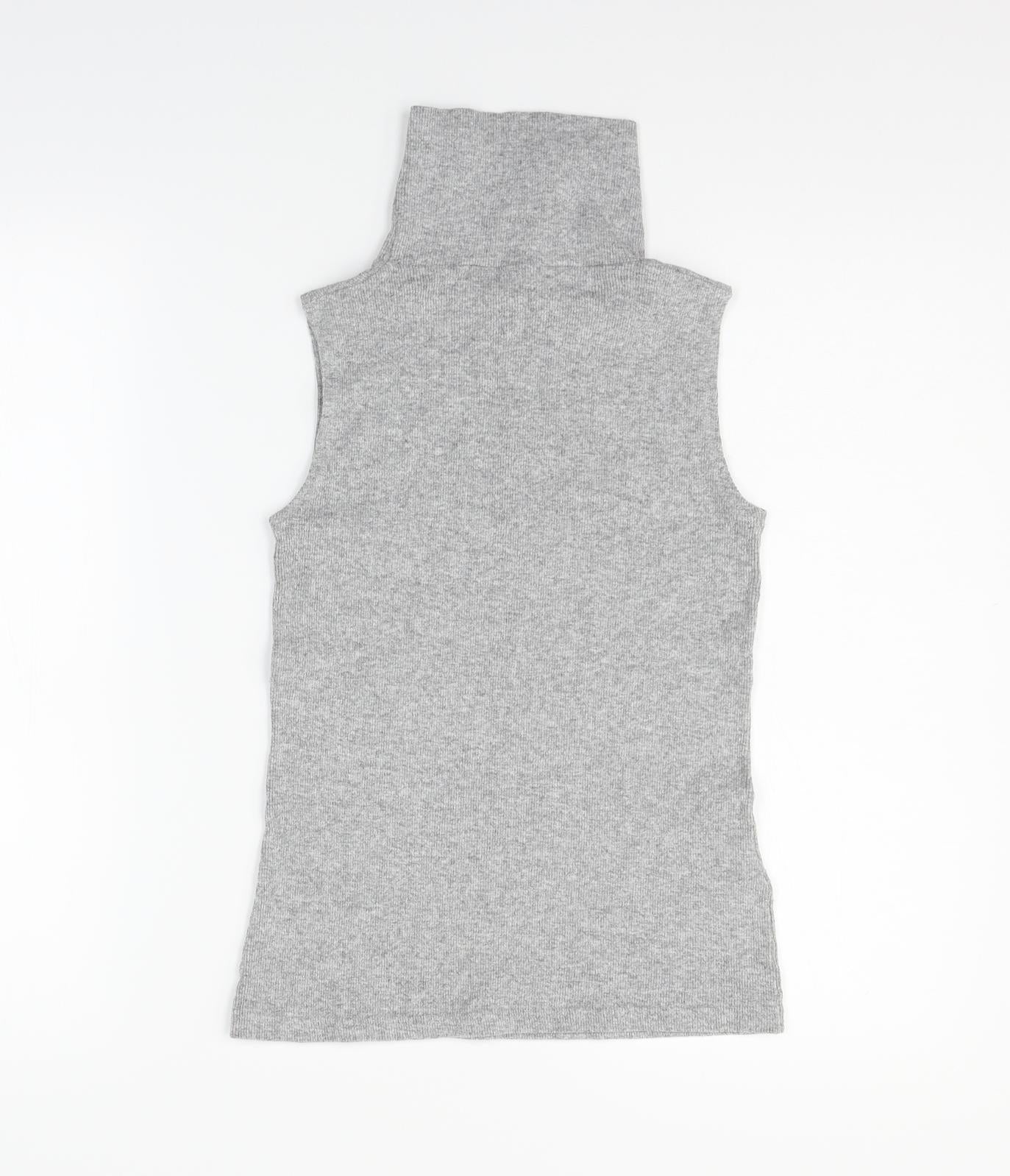 New Look Womens Grey   Basic Tank Size 10