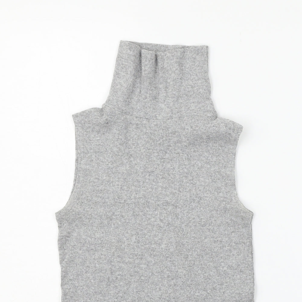 New Look Womens Grey   Basic Tank Size 10