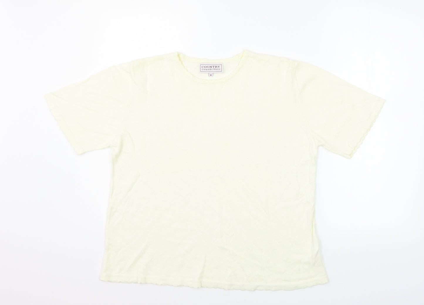 COUNTRY COLLECTION Womens Beige   Basic Polo Size M
