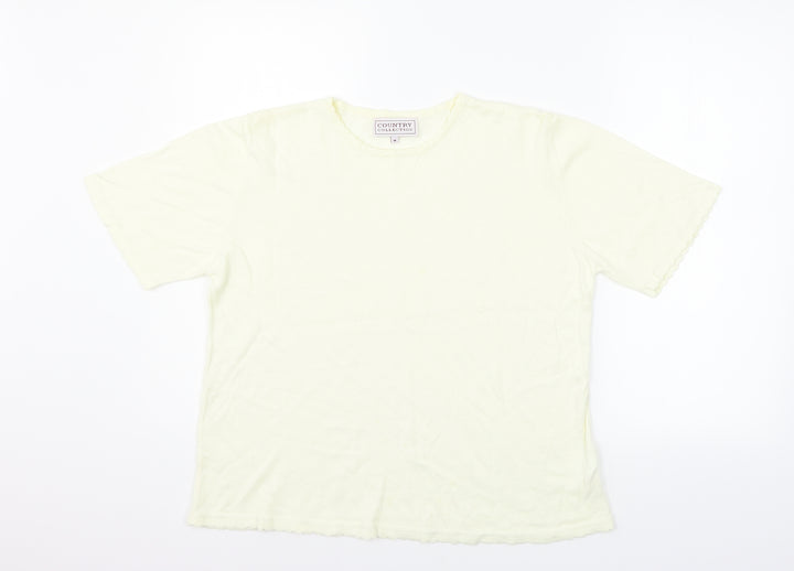 COUNTRY COLLECTION Womens Beige   Basic Polo Size M