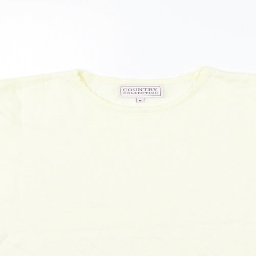 COUNTRY COLLECTION Womens Beige   Basic Polo Size M