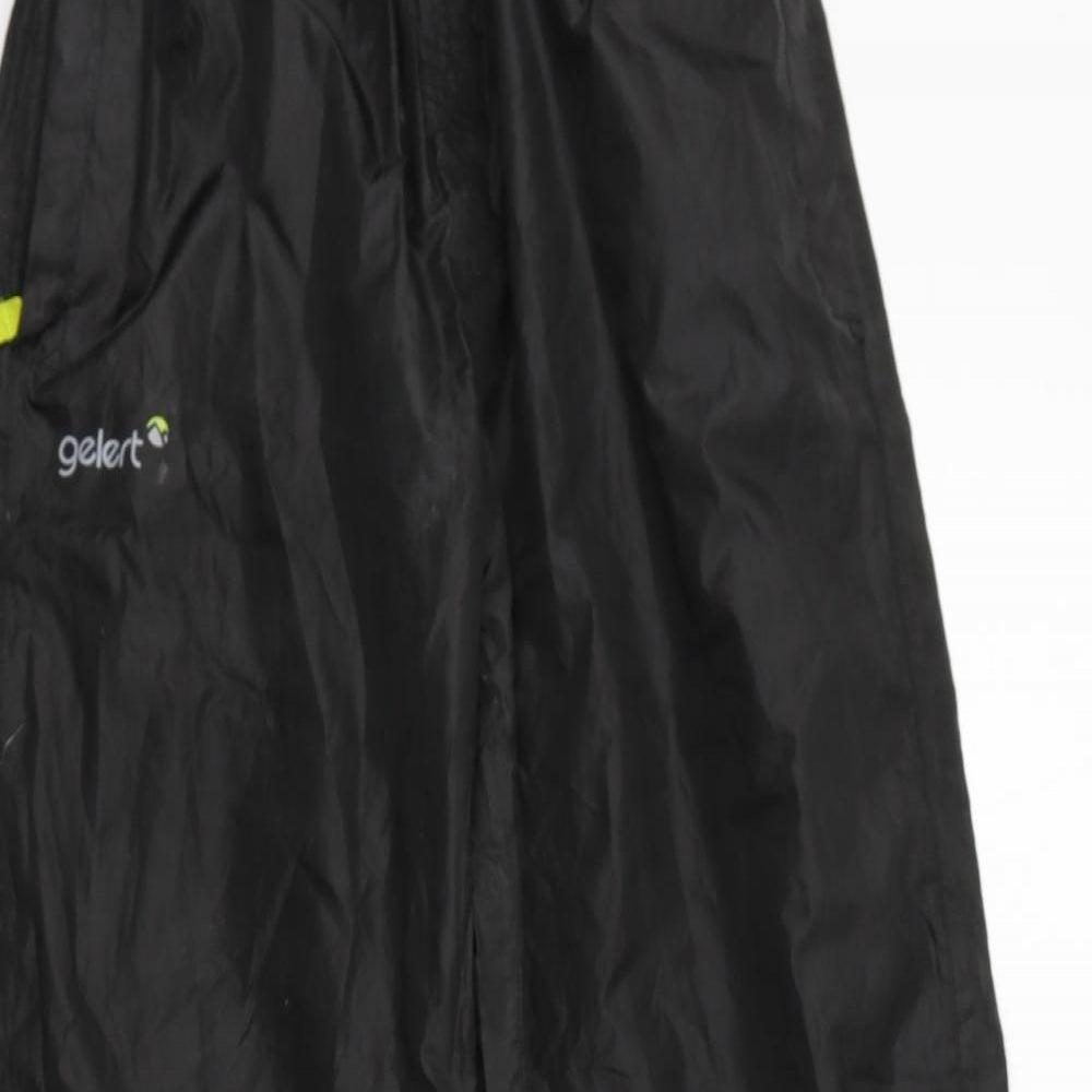 Gelert Girls Black   Rain Trousers Trousers Size 9-10 Years - Elastic Waist Band
