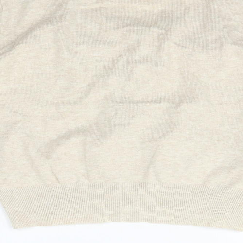 BE BEAU Womens Beige   Cardigan Jumper Size 14  - perl detail