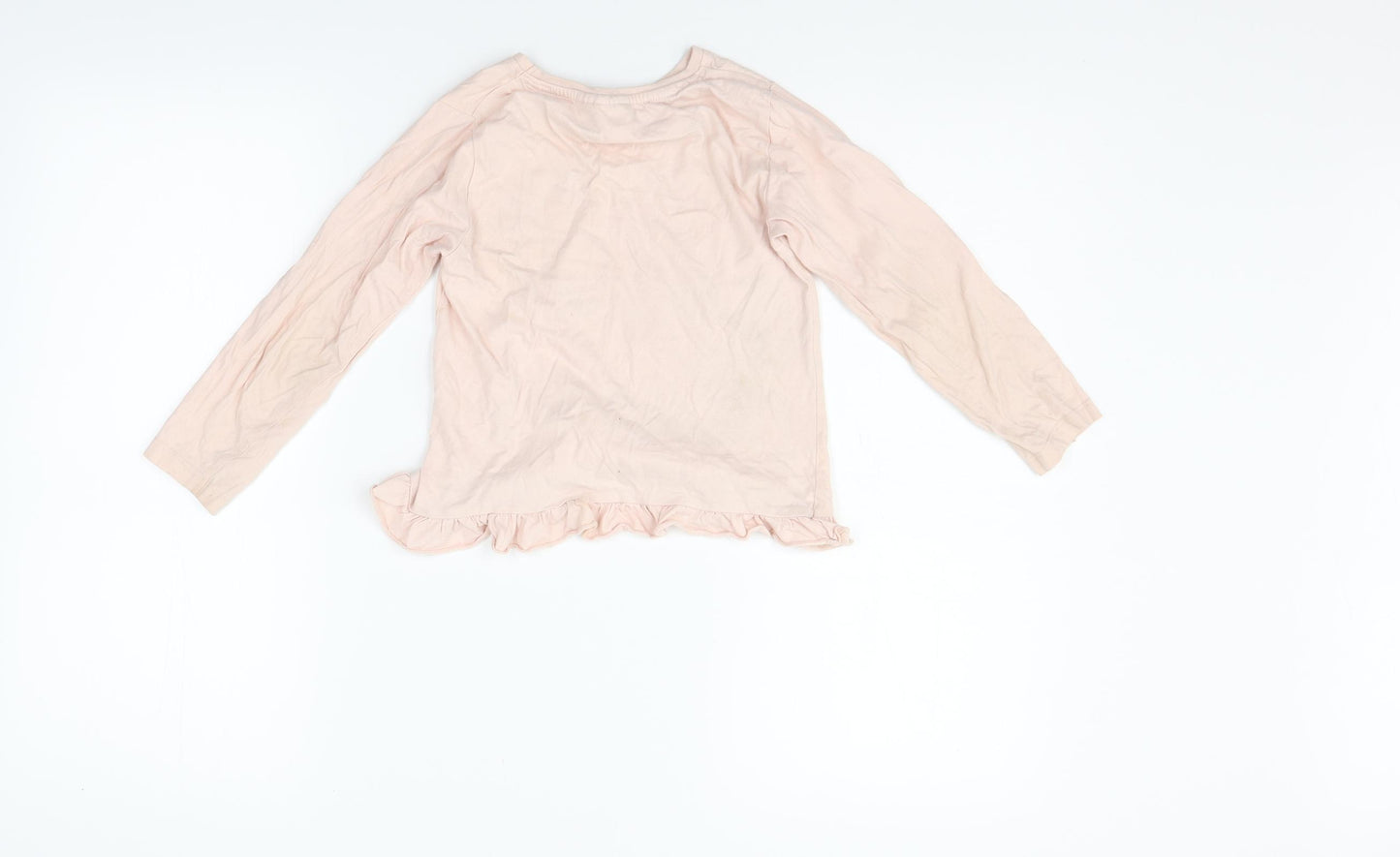 Primark Girls Pink   Basic T-Shirt Size 5-6 Years  - cinderella