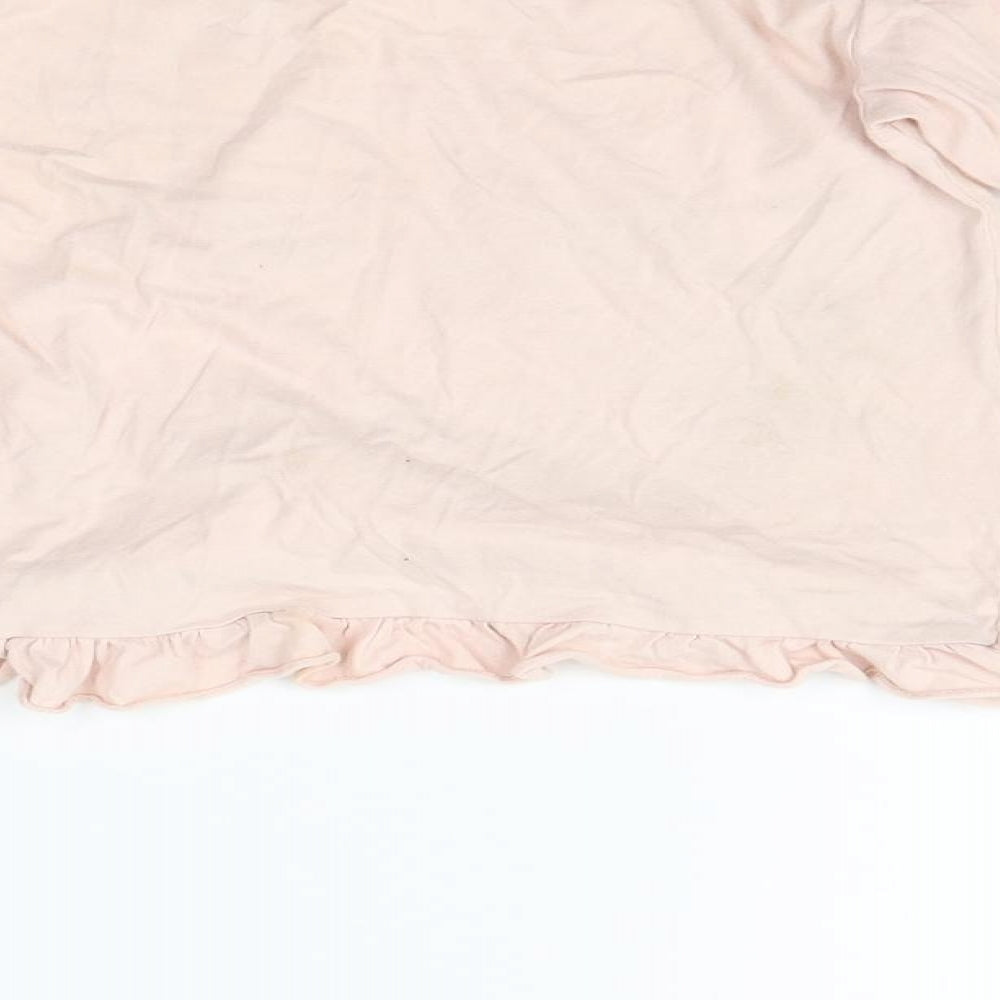 Primark Girls Pink   Basic T-Shirt Size 5-6 Years  - cinderella