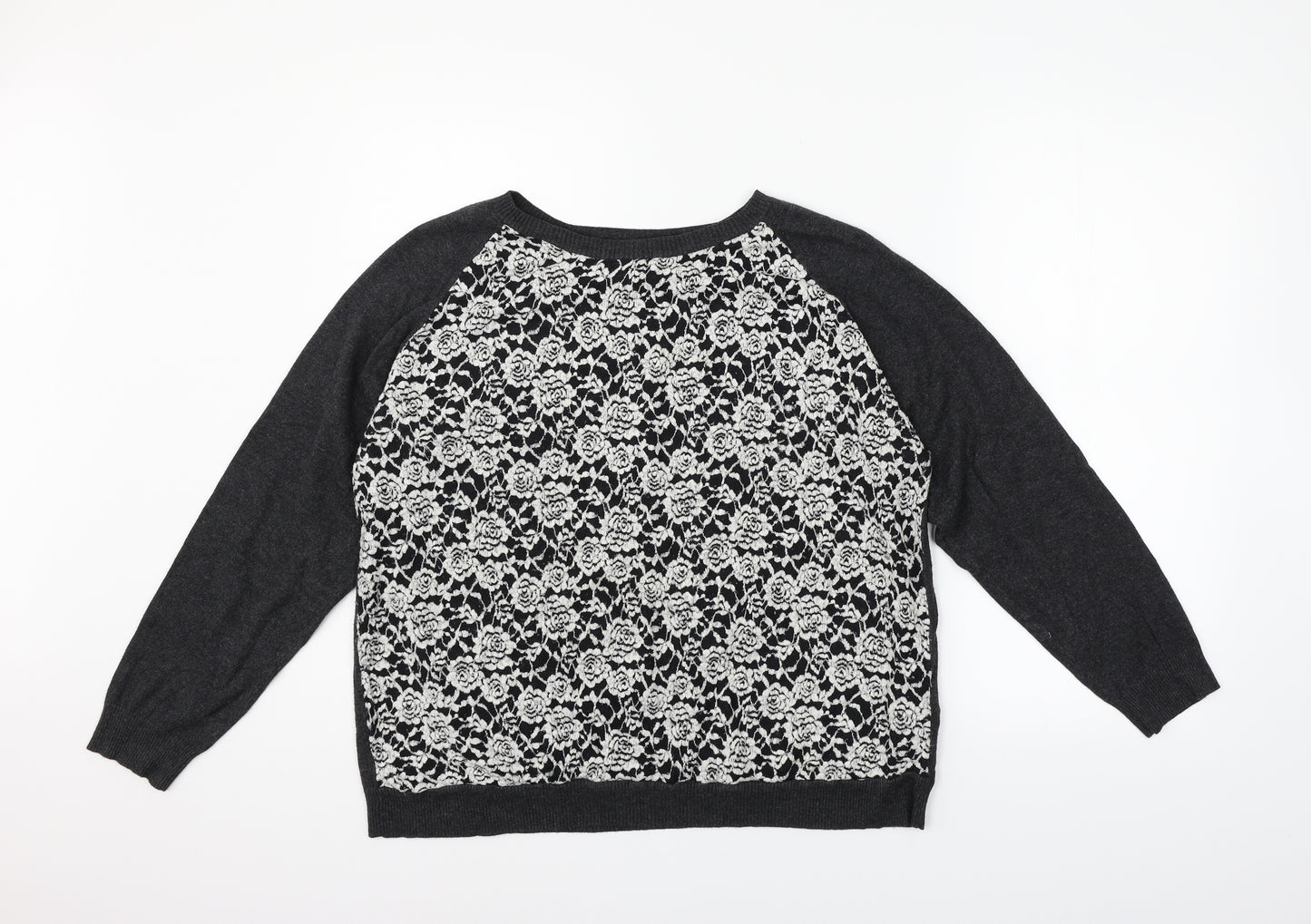 Marks and Spencer Womens Grey   Pullover Jumper Size 20