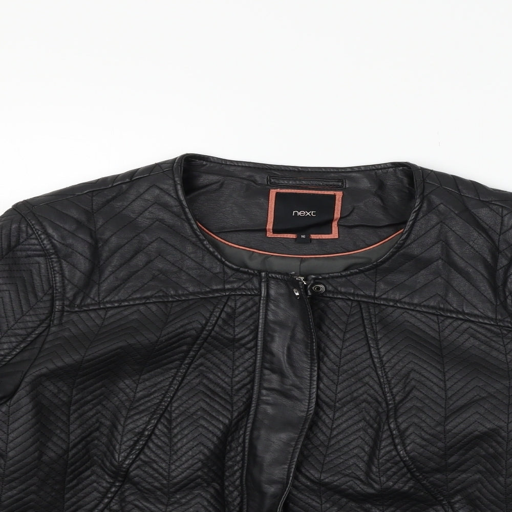 NEXT Womens Black   Jacket Coat Size 16  - washable marks