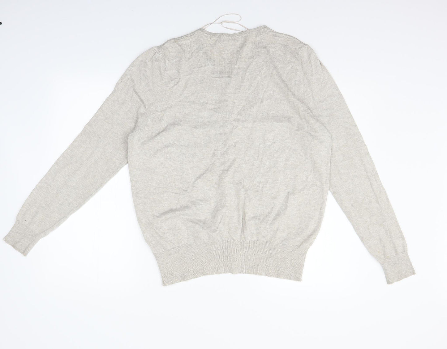 Marks and Spencer Womens Beige   Cardigan Jumper Size 18