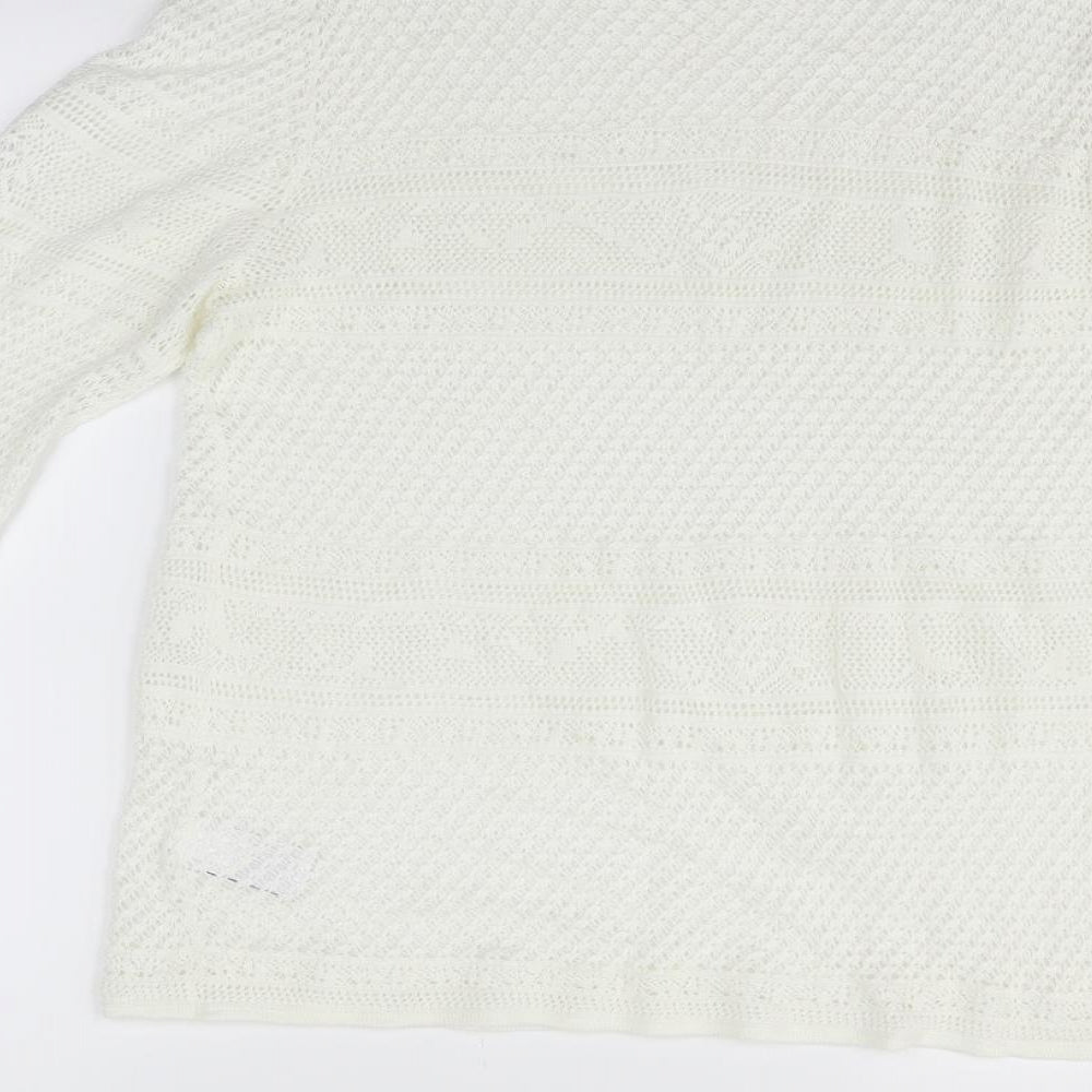 NEXT Womens White   Pullover Jumper Size 16