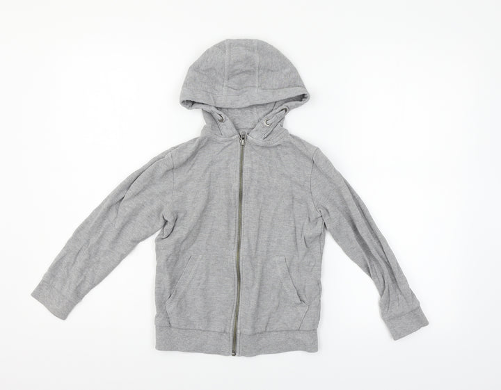 TU Girls Grey   Full Zip Jumper Size 7 Years