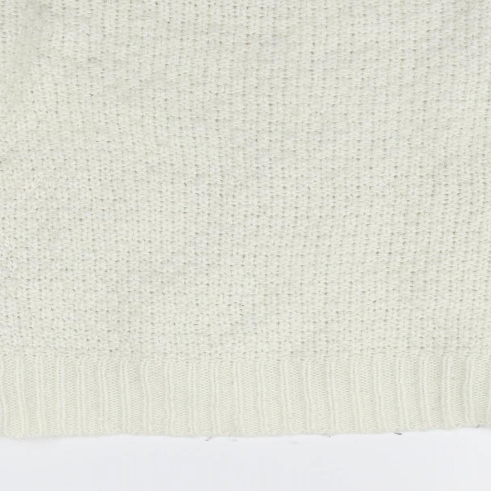 Primark Womens White   Henley Jumper Size XS