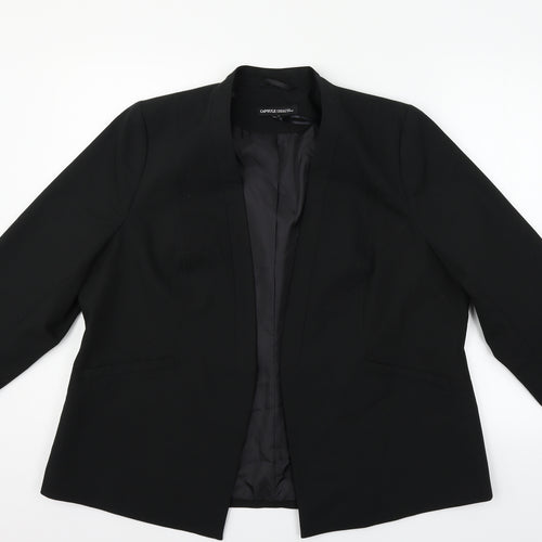 CAPSULE Womens Black   Jacket Blazer Size 20