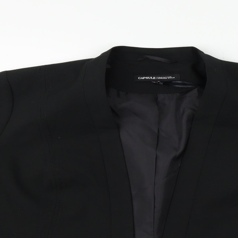 CAPSULE Womens Black   Jacket Blazer Size 20