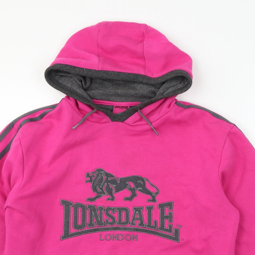 londsdale Womens Pink   Pullover Hoodie Size 16