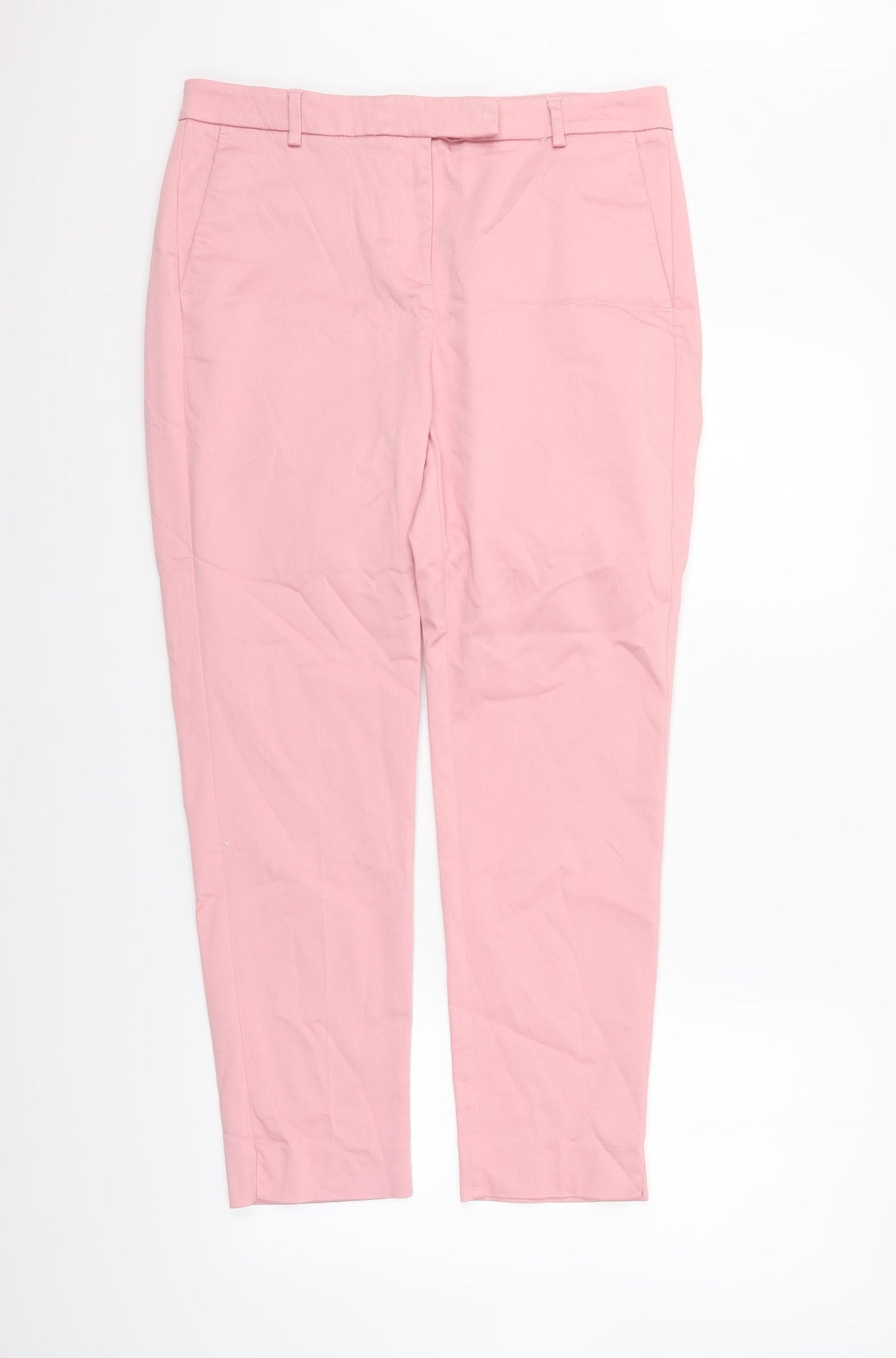 Marks and Spencer Womens Pink   Trousers  Size 14 L25 in