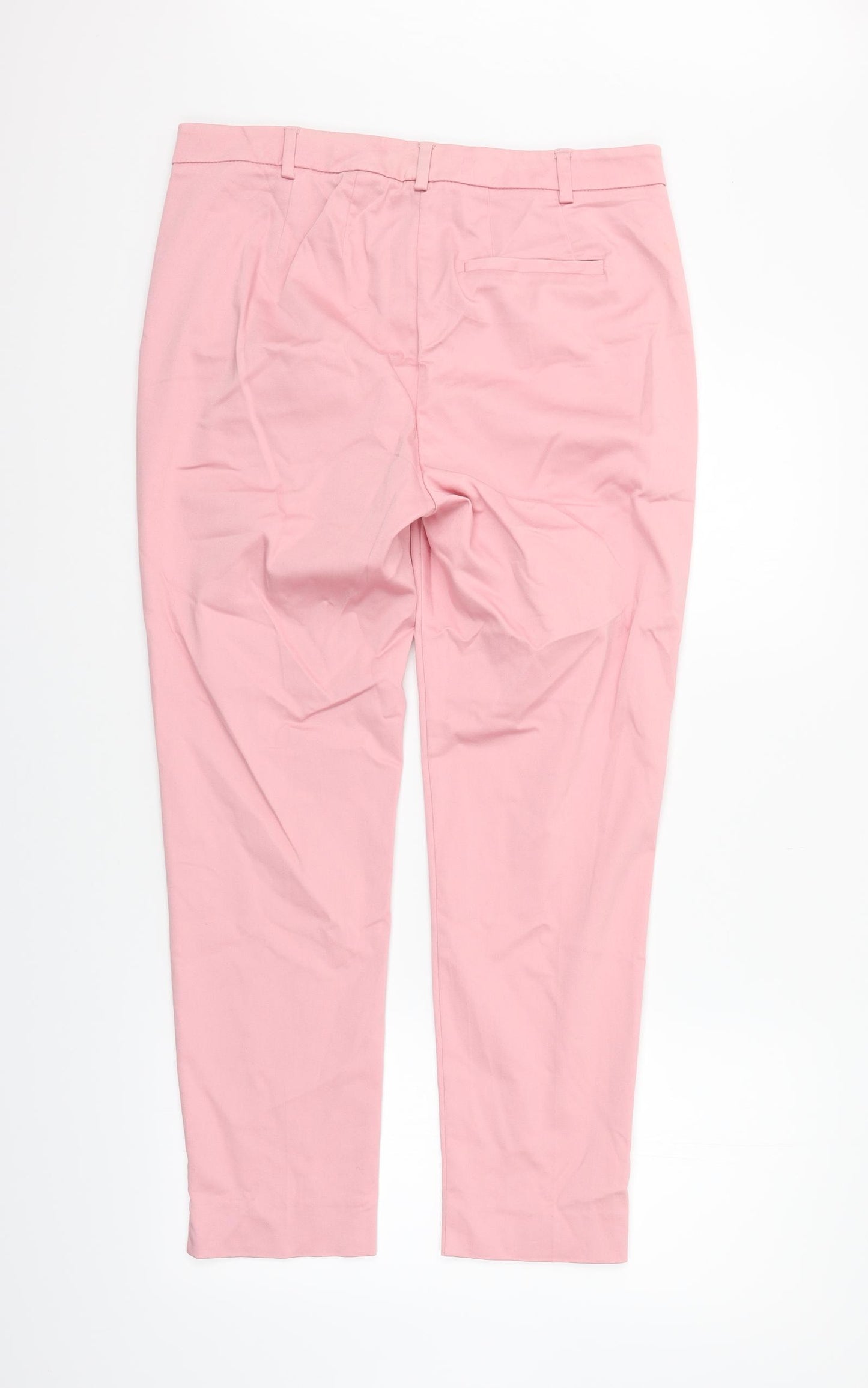 Marks and Spencer Womens Pink   Trousers  Size 14 L25 in