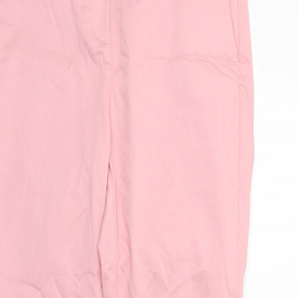 Marks and Spencer Womens Pink   Trousers  Size 14 L25 in