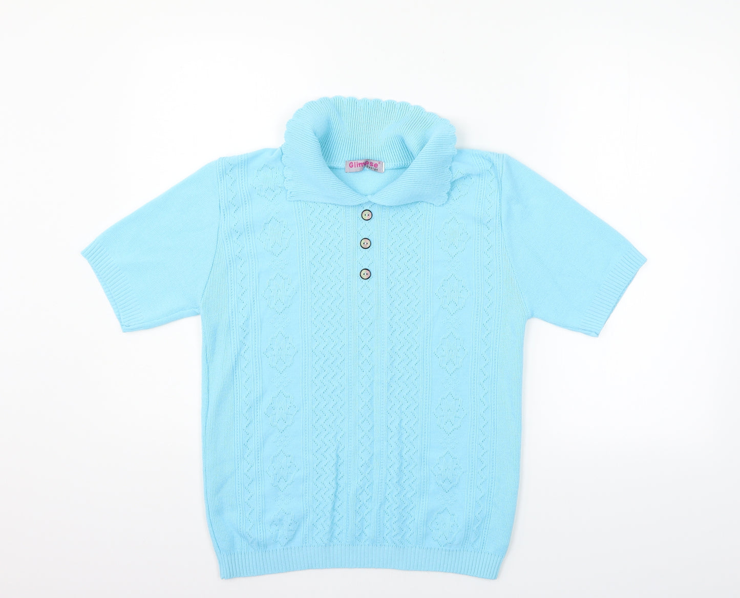 Glimpse Womens Blue   Cardigan Jumper Size M
