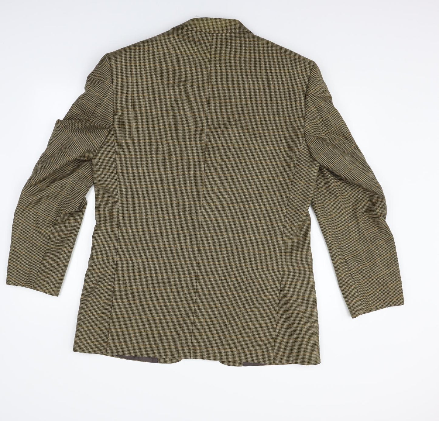 Preworn Mens Beige Check  Jacket Blazer Size 40