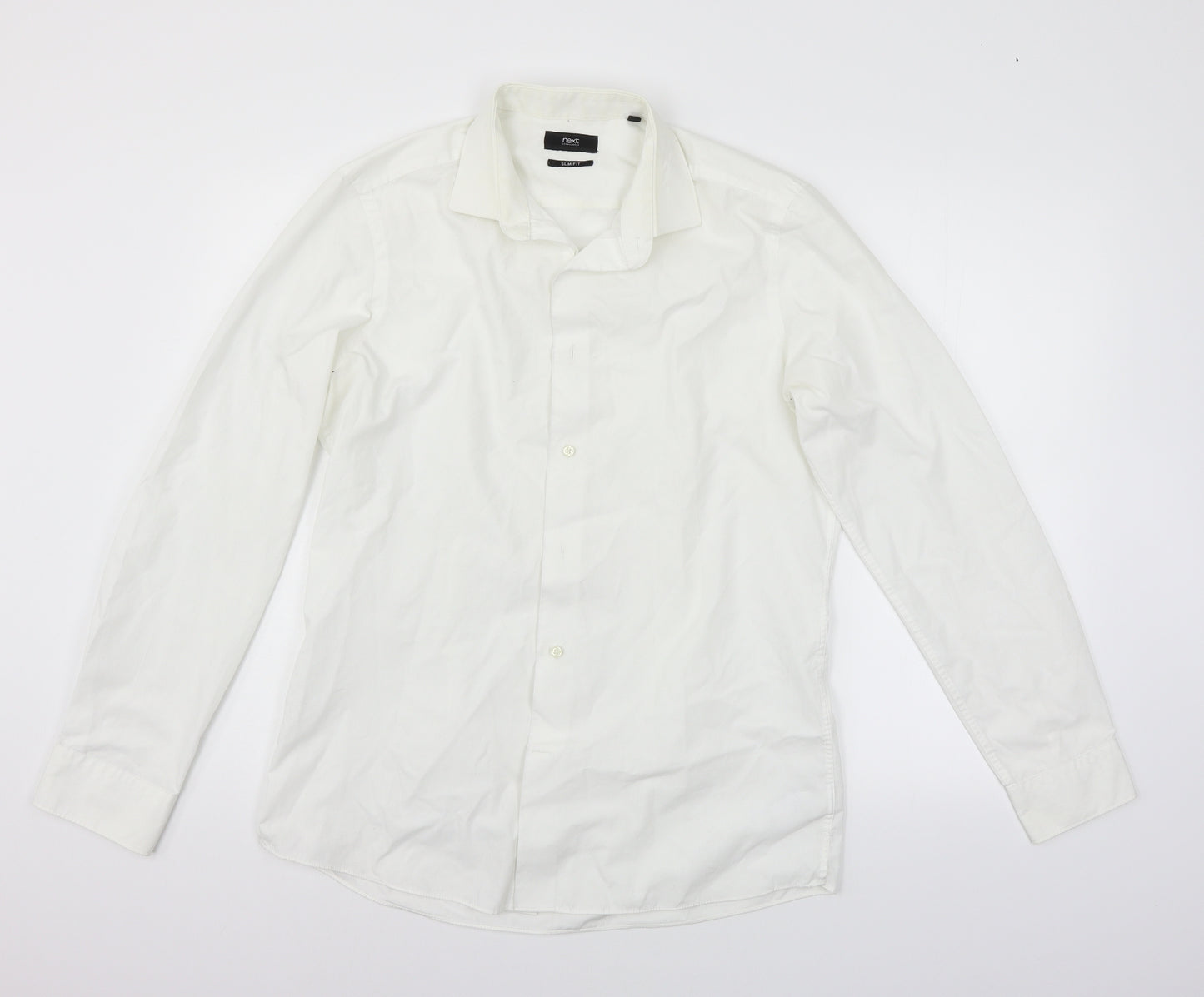 NEXT Mens White    Button-Up Size 16