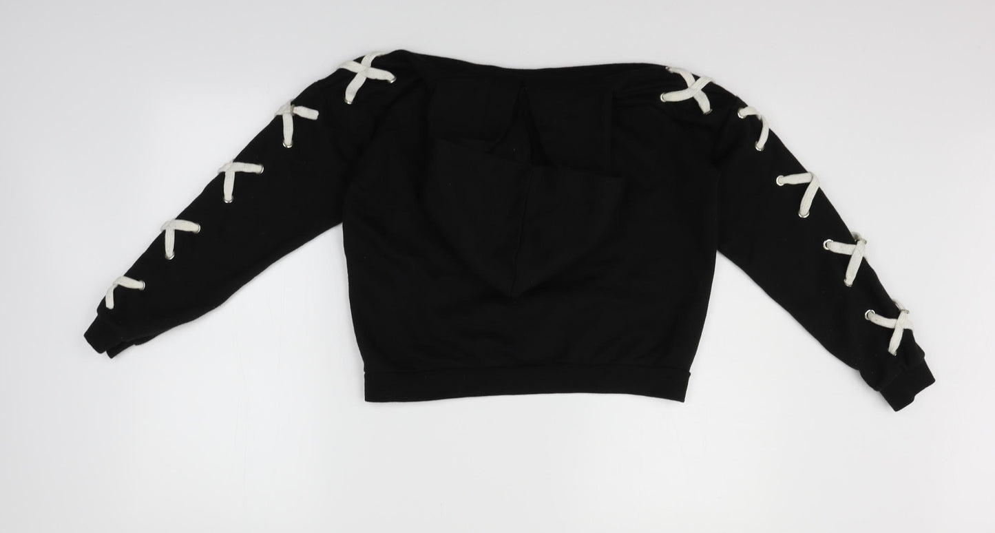 New Look Girls Black   Henley Jumper Size 12-13 Years