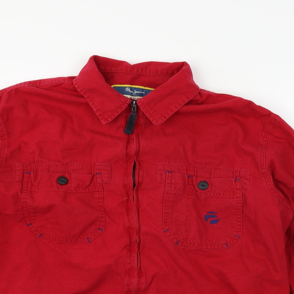Pepe Jeans Mens Purple   Jacket Coat Size XL