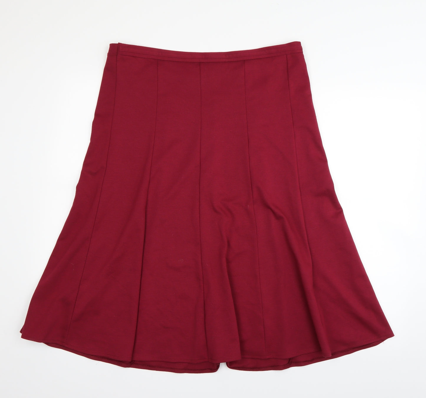 Bonmarché Womens Red   Pleated Skirt Size 14