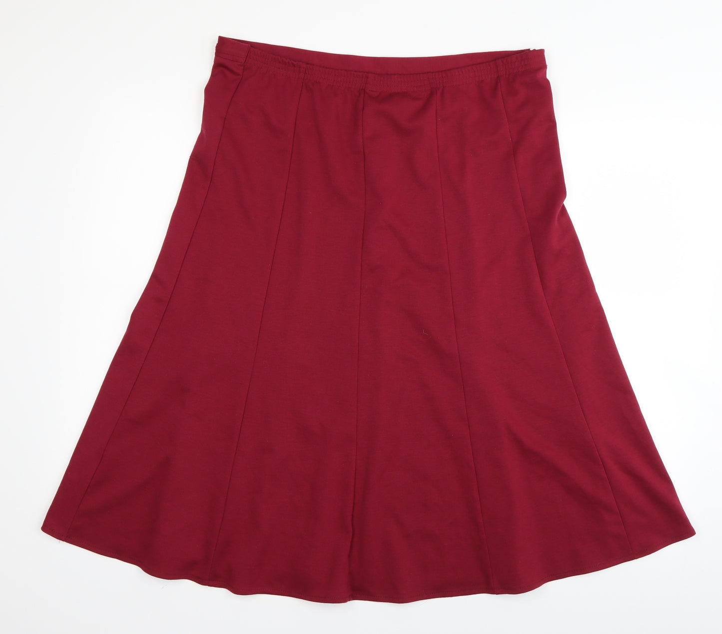 Bonmarché Womens Red   Pleated Skirt Size 14