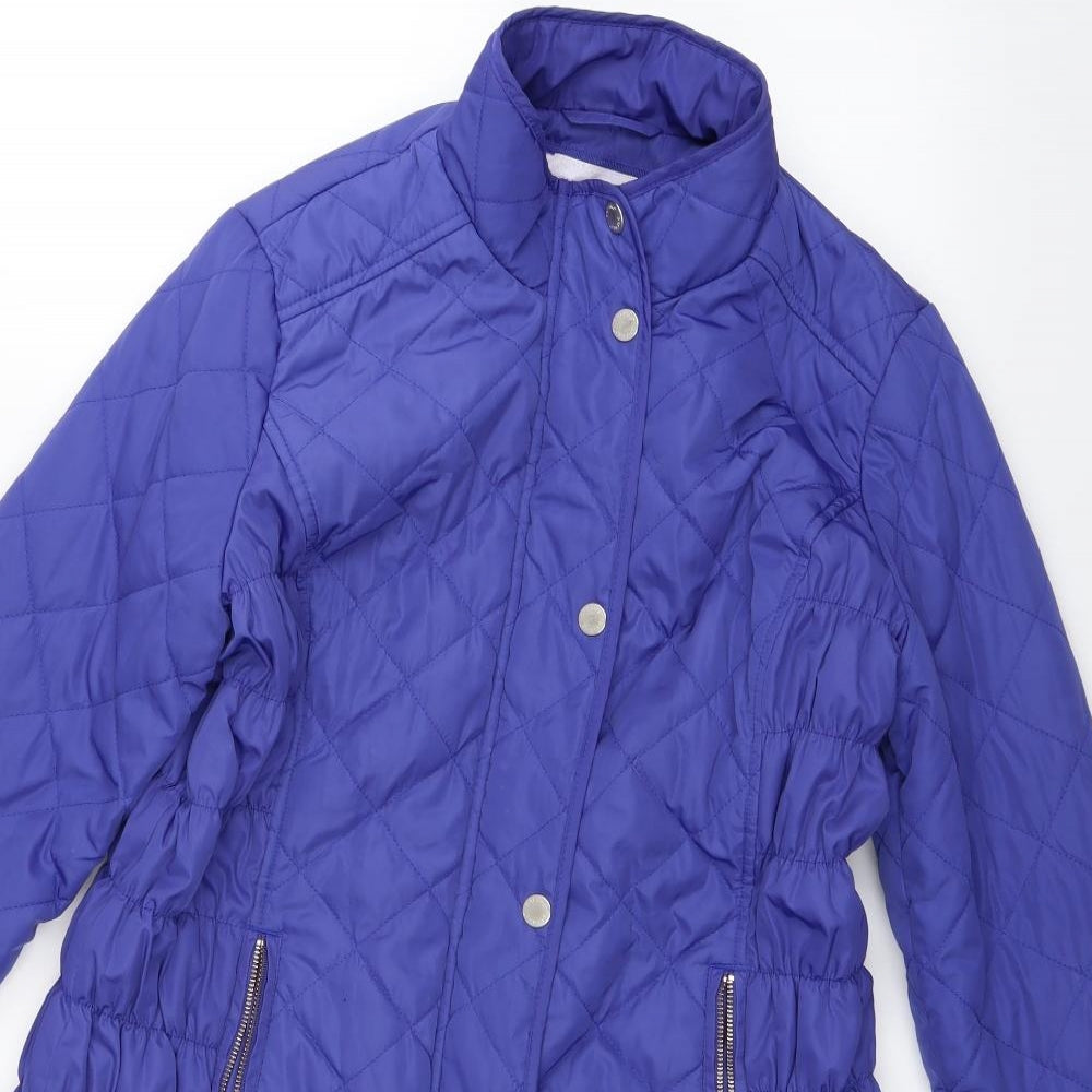 Per Una Womens Blue   Windbreaker Coat Size 14
