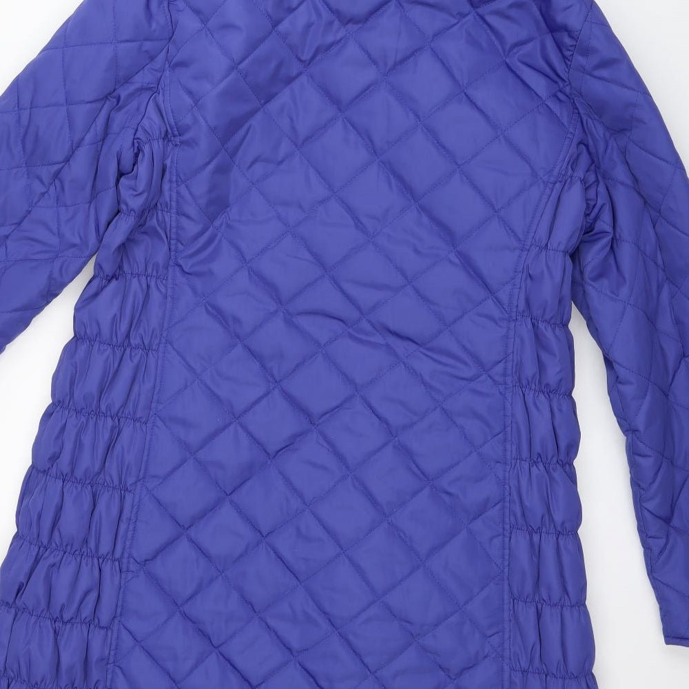 Per Una Womens Blue   Windbreaker Coat Size 14