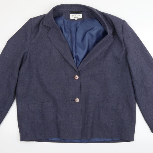Lady Lane Womens Blue   Jacket Blazer Size 20
