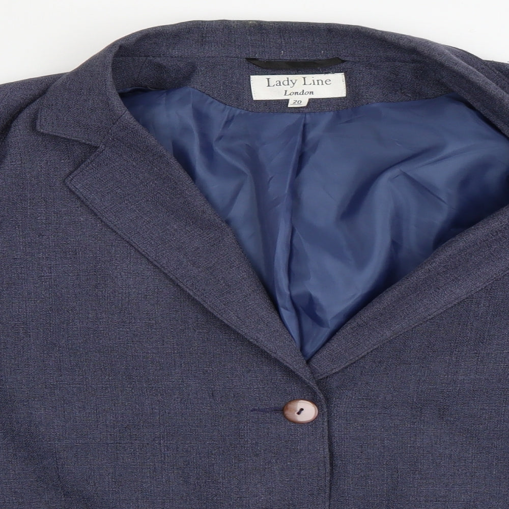 Lady Lane Womens Blue   Jacket Blazer Size 20