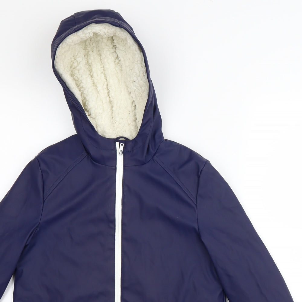 Marks and Spencer Boys Blue   Rain Coat Coat Size 7-8 Years