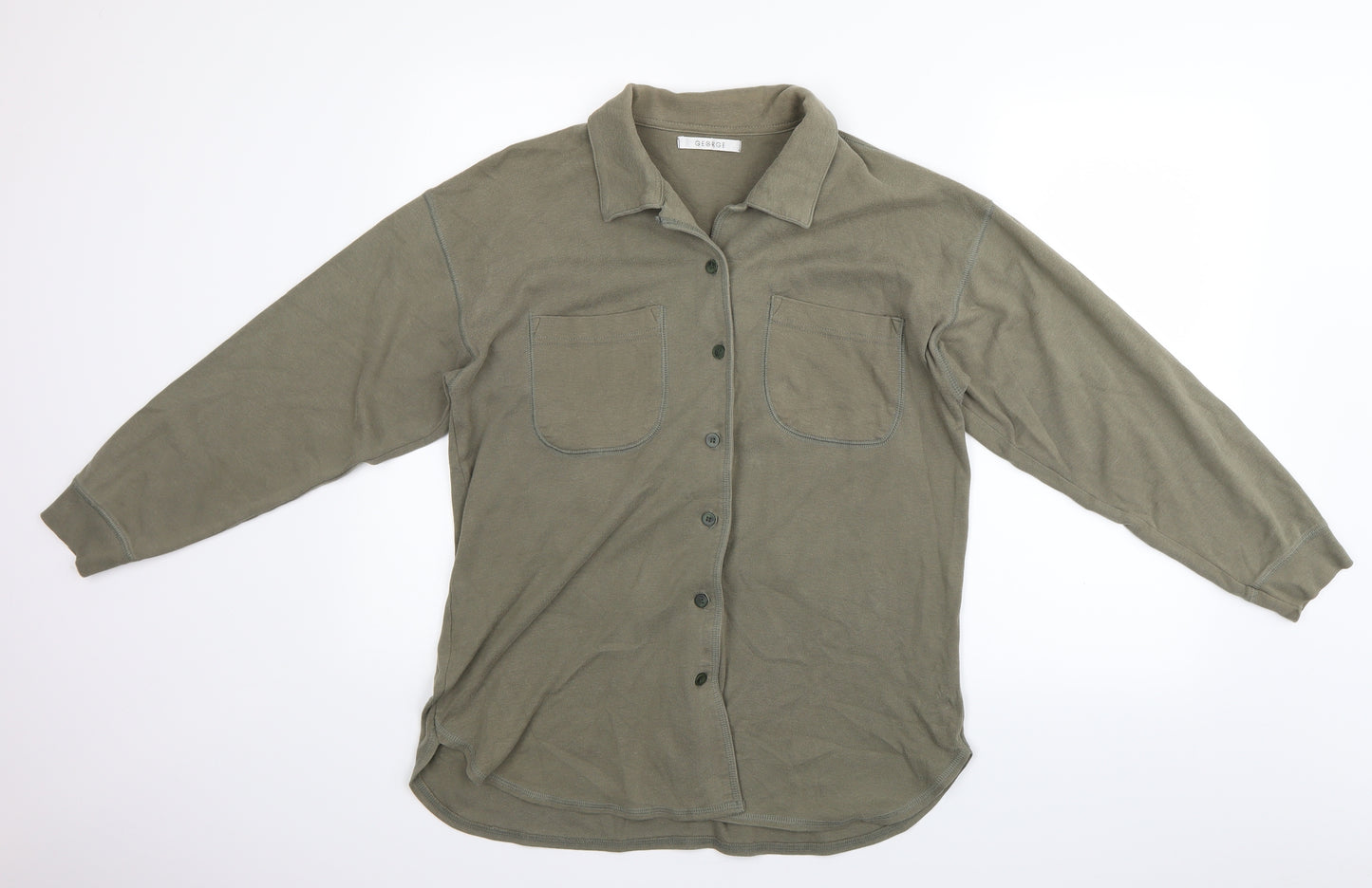 George Womens Green   Basic Button-Up Size 14
