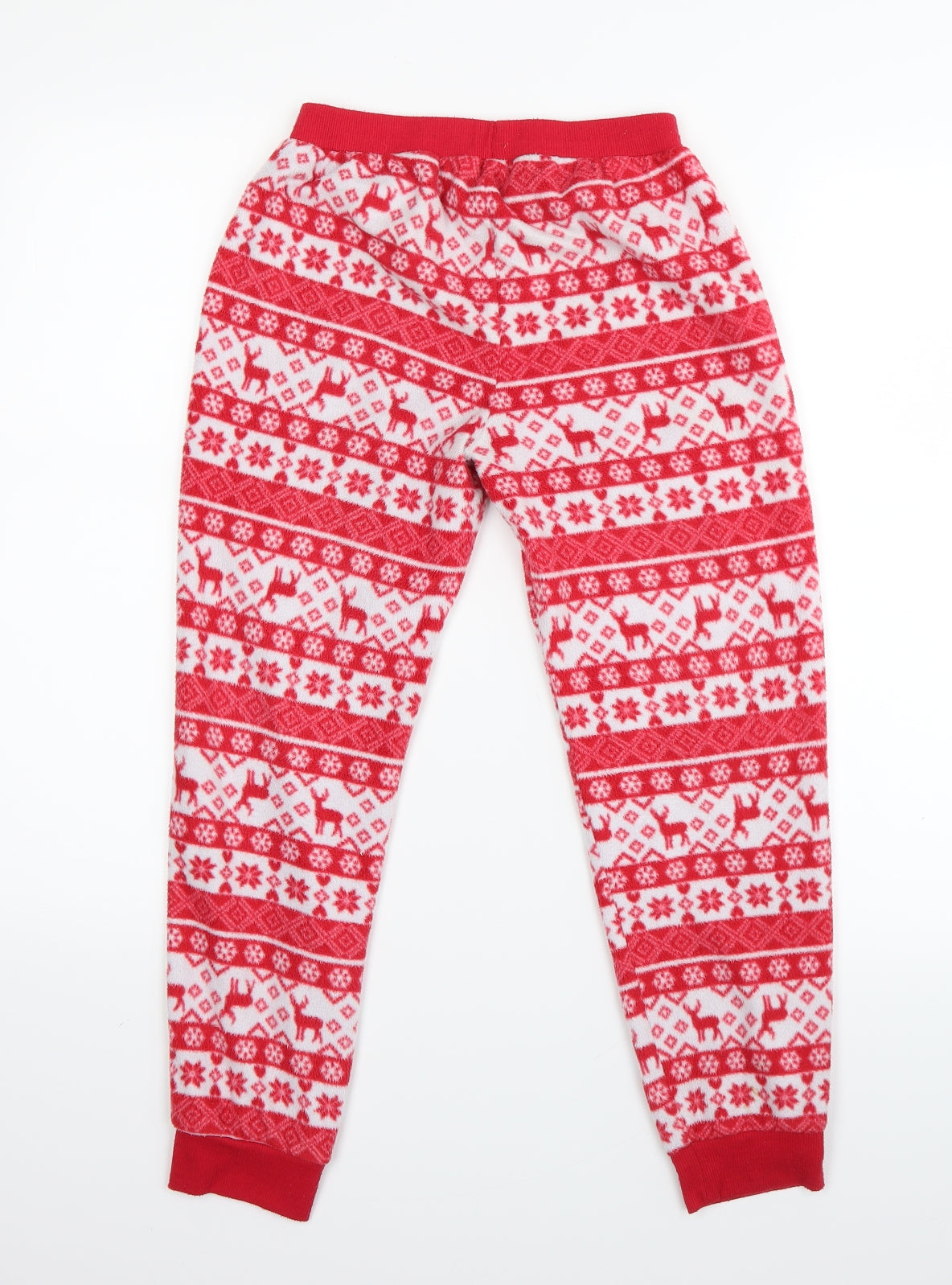 F&F Boys Red Striped   Pyjama Pants Size 8-9 Years