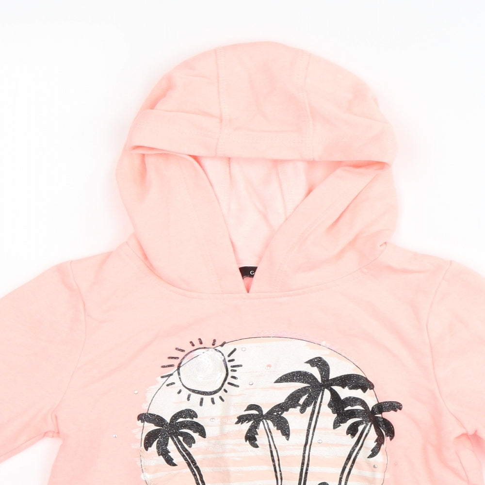 George Girls Pink   Pullover Hoodie Size 8-9 Years
