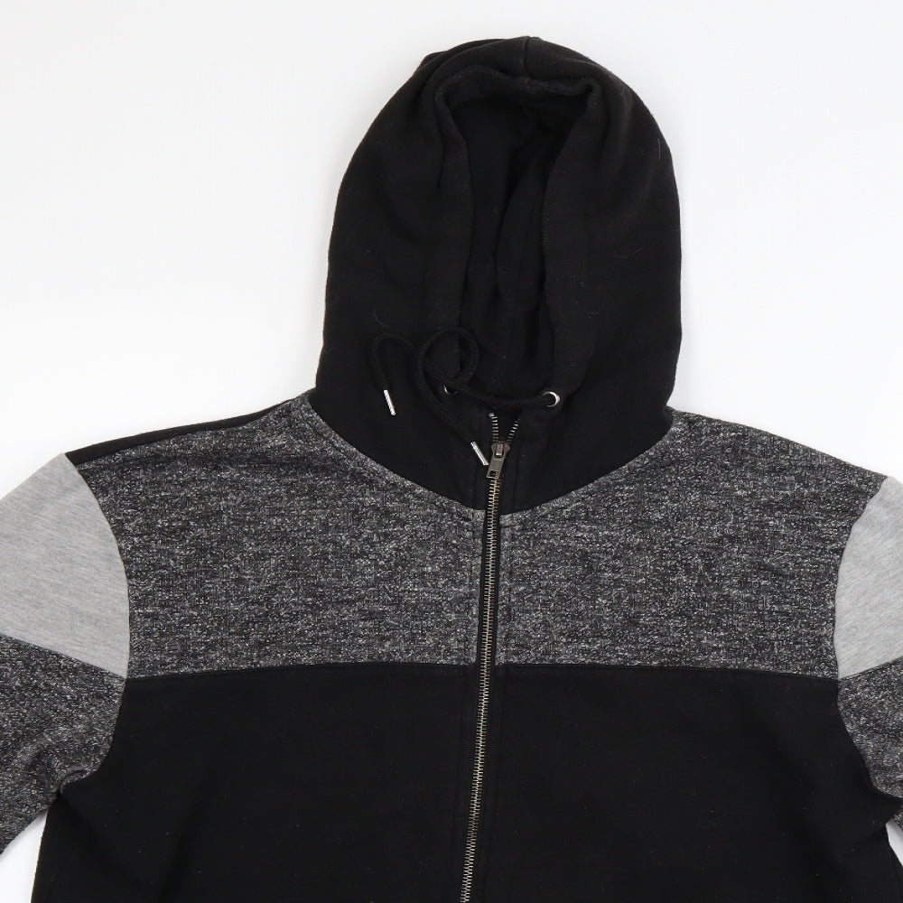 New Look Mens Black   Full Zip Hoodie Size M
