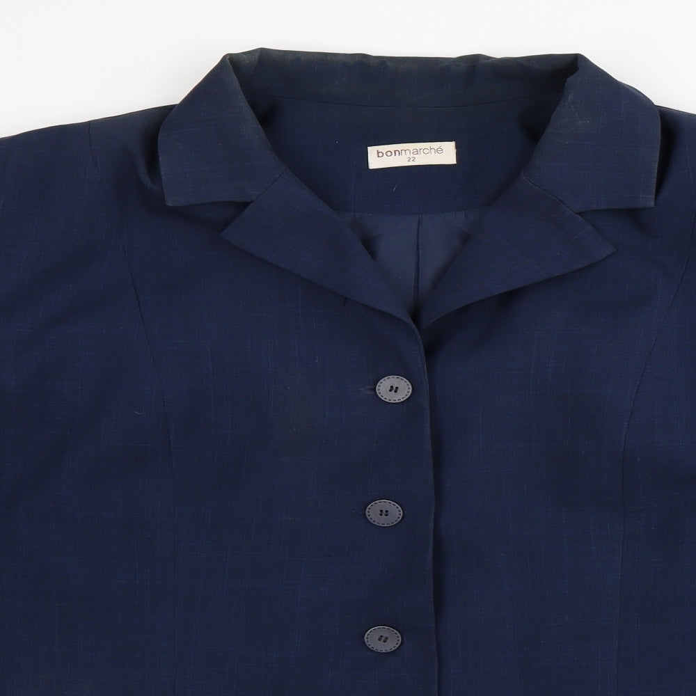 Bonmarché Womens Blue   Jacket Blazer Size 22
