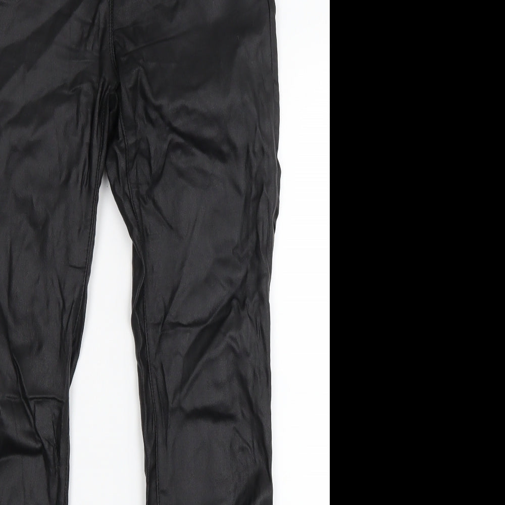 NEXT Womens Black   Capri Trousers Size 8 L29 in