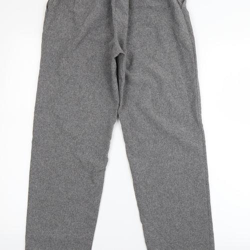 Emma Collection Womens Grey   Dress Pants Trousers Size 12 L26 in