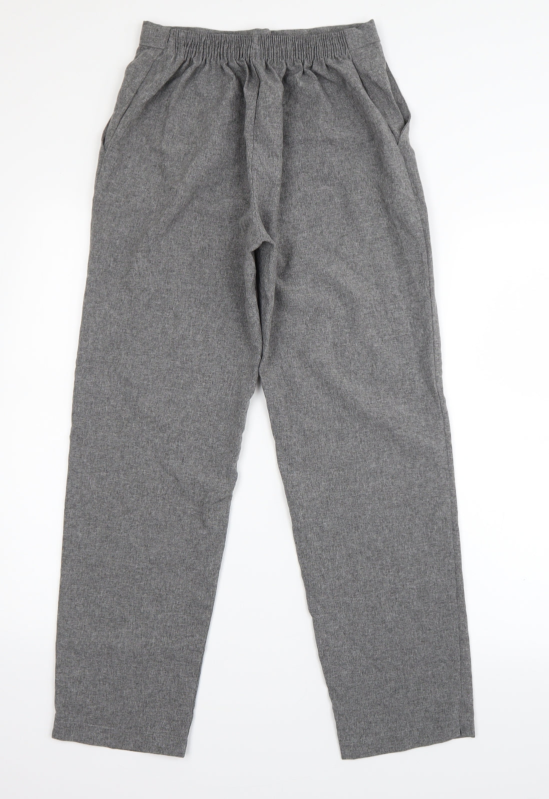 Emma Collection Womens Grey   Dress Pants Trousers Size 12 L26 in