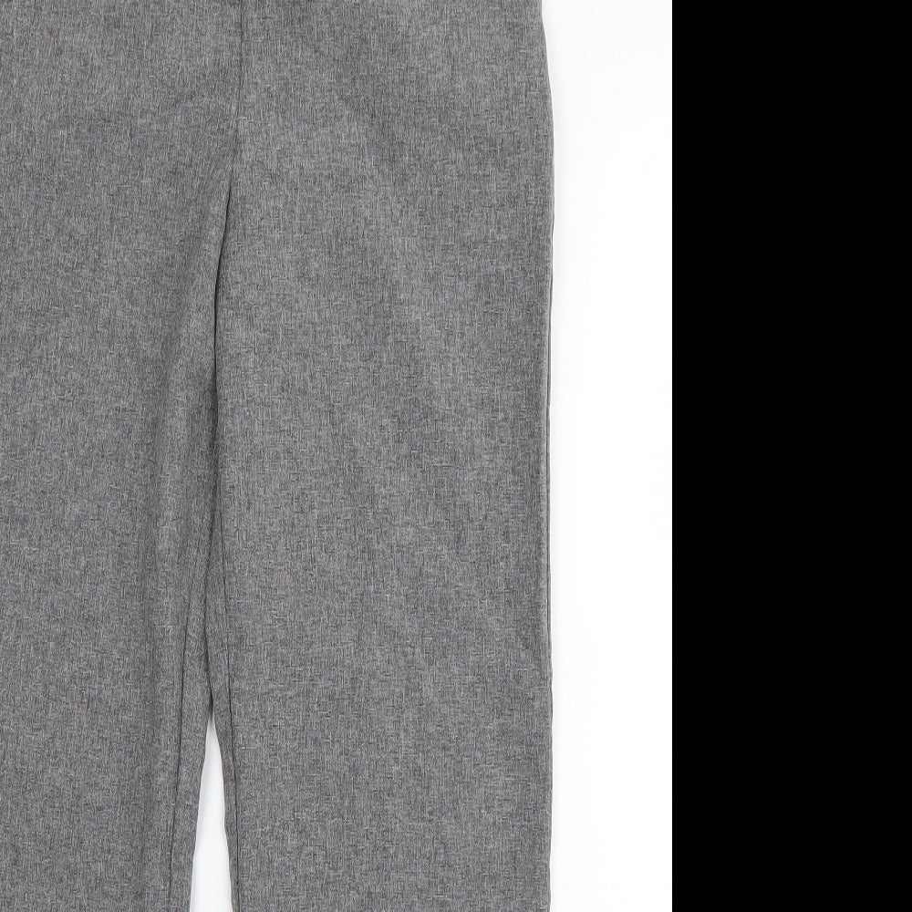 Emma Collection Womens Grey   Dress Pants Trousers Size 12 L26 in