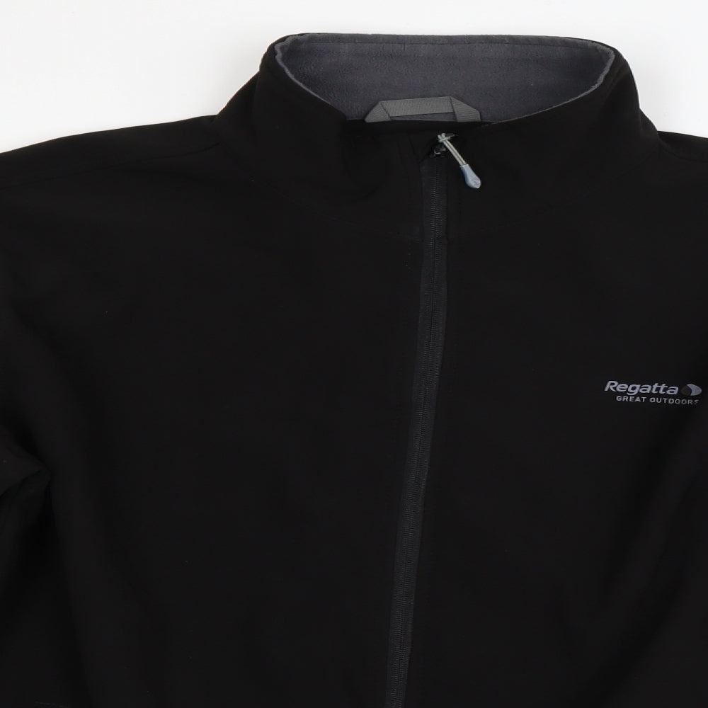 Regatta Mens Black   Windbreaker Coat Size 2XL
