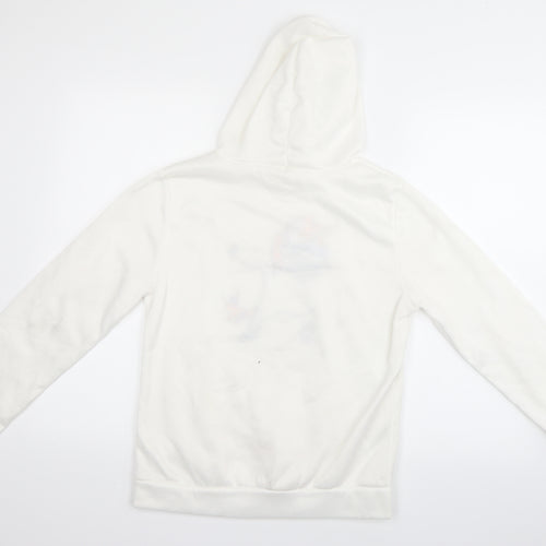 Preworn Girls White   Pullover Hoodie Size M