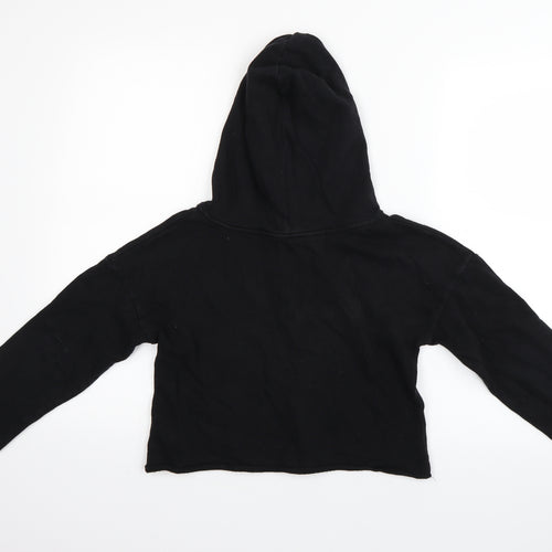 Pineapple Girls Black   Pullover Hoodie Size 11-12 Years  - Cropped