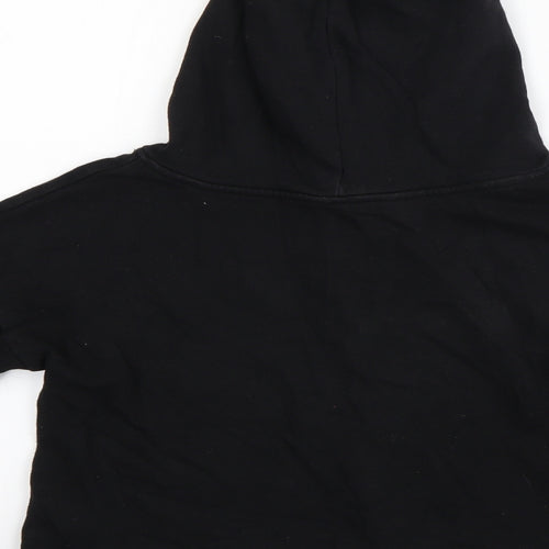 Pineapple Girls Black   Pullover Hoodie Size 11-12 Years  - Cropped